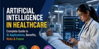 Artificial Intelligence in Healthcare: Complete Guide to AI Applications, Benefits, Risks & Future Artificial Intelligence in Healthcare Complete Guide to AI Applications, Benefits, Risks & Future