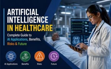 Artificial Intelligence in Healthcare: Complete Guide to AI Applications, Benefits, Risks & Future Artificial Intelligence in Healthcare Complete Guide to AI Applications, Benefits, Risks & Future