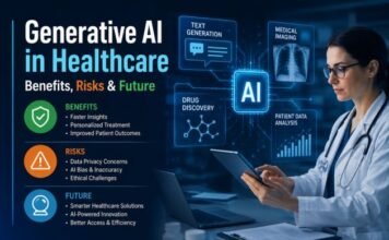 Generative AI in Healthcare: Benefits, Risks & Future Generative AI in Healthcare: Benefits, Risks & Future